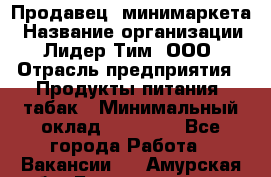 Продавец  минимаркета › Название организации ­ Лидер Тим, ООО › Отрасль предприятия ­ Продукты питания, табак › Минимальный оклад ­ 22 150 - Все города Работа » Вакансии   . Амурская обл.,Благовещенск г.